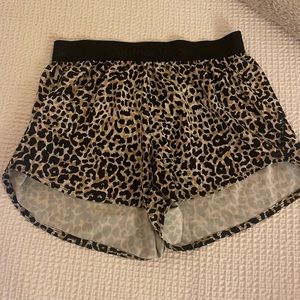 Outdoor Voices Leopard Print Athletic Shorts